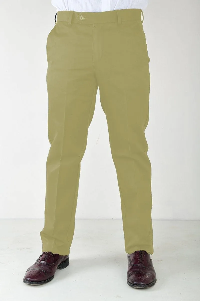 Men's Semi Formal Smart Fit No Iron Ironezee Cotton Trousers