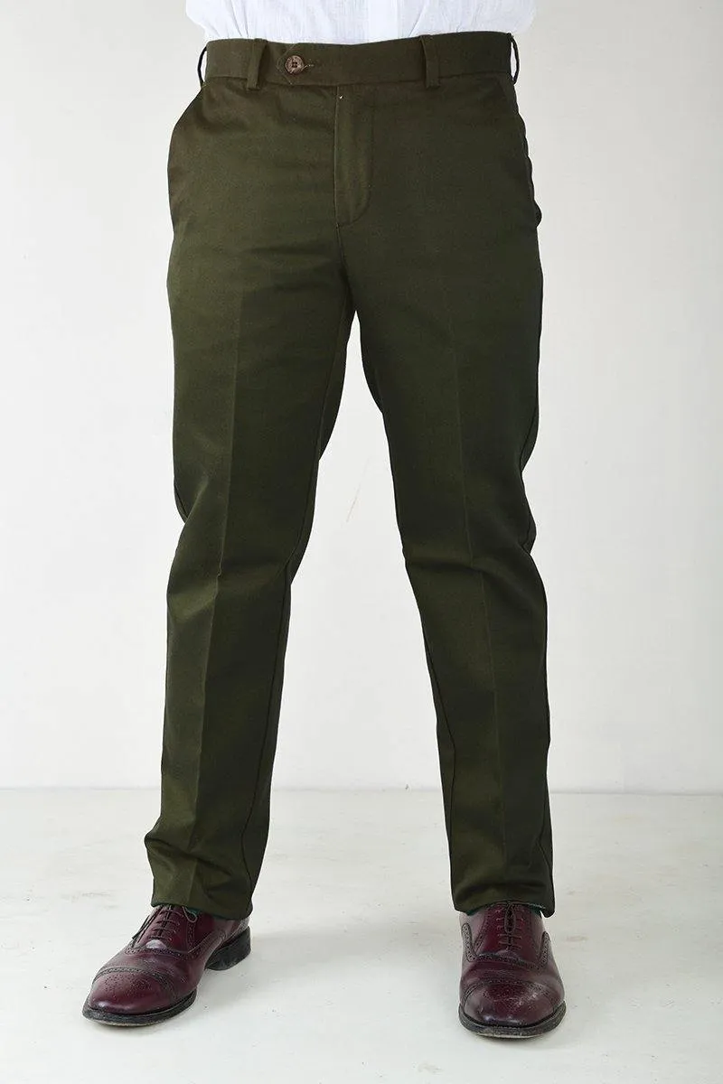 Men's Semi Formal Smart Fit No Iron Ironezee Cotton Trousers