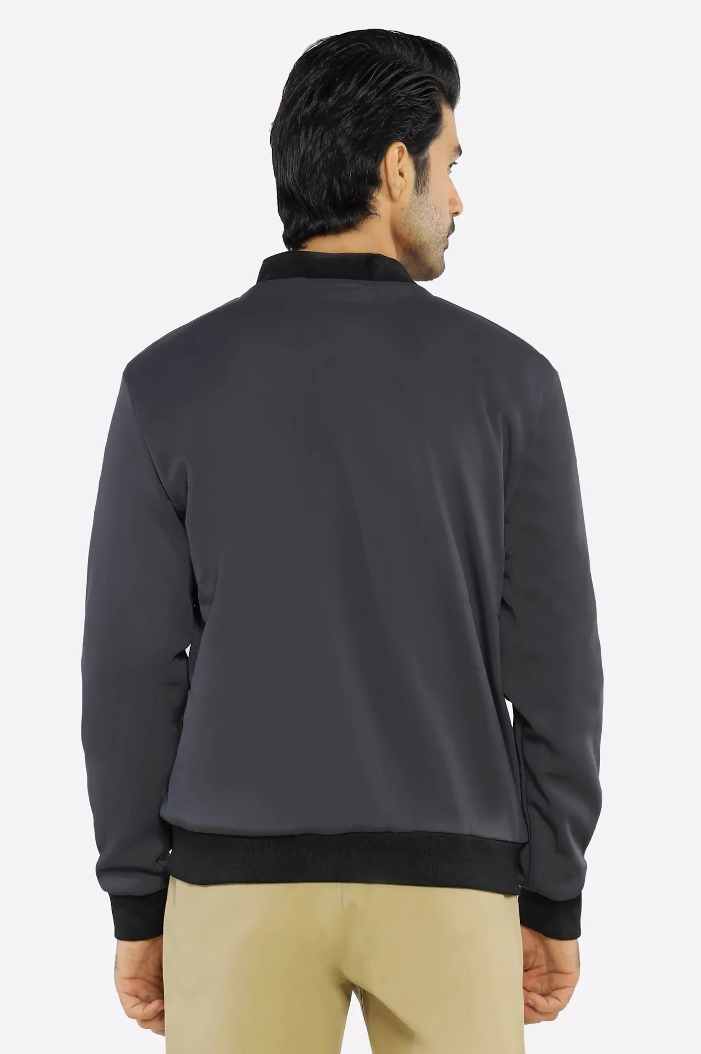 Men’s Dark Grey Bomber Jacket