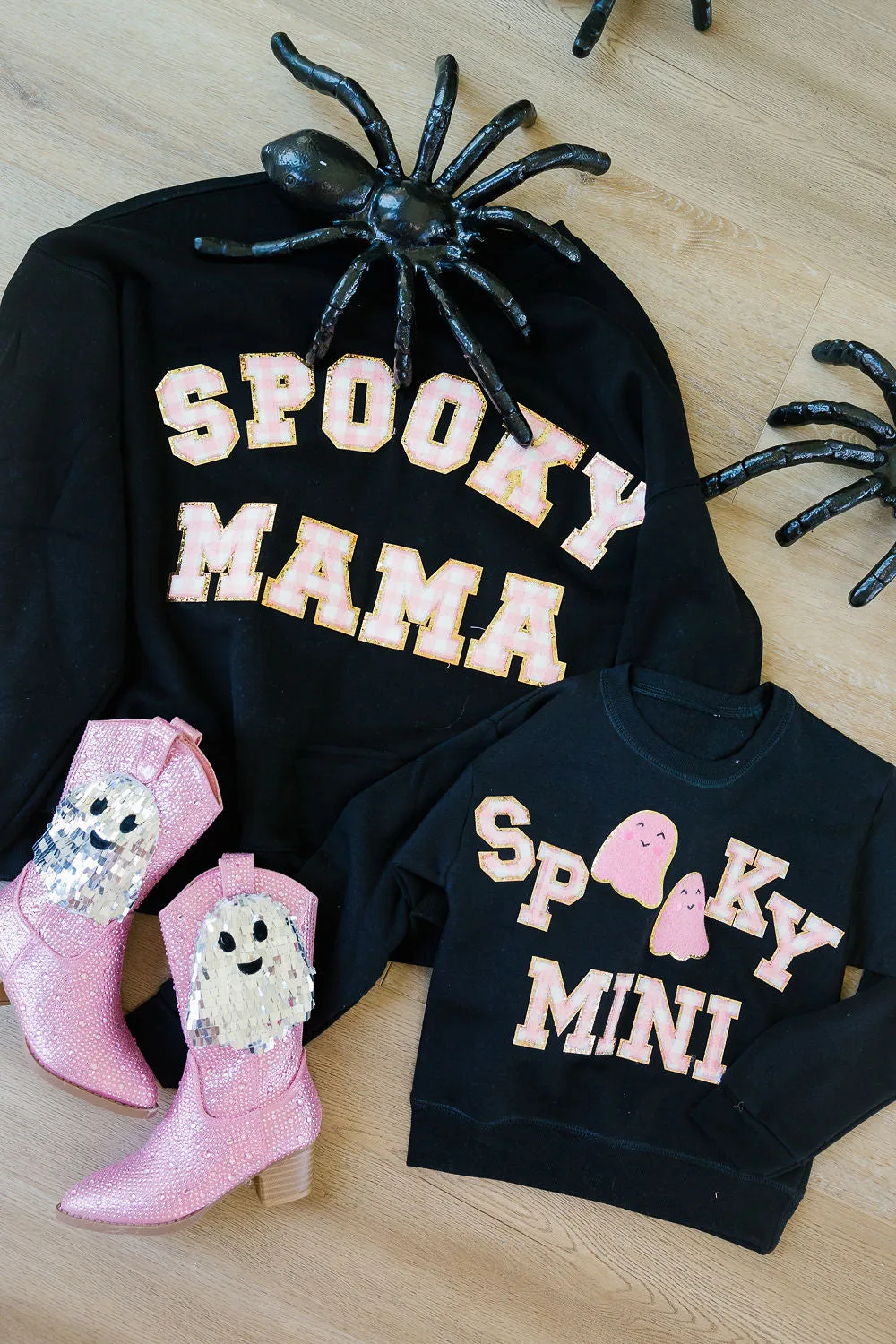 MINI KIDS SPOOKY MINI BLACK PULLOVER