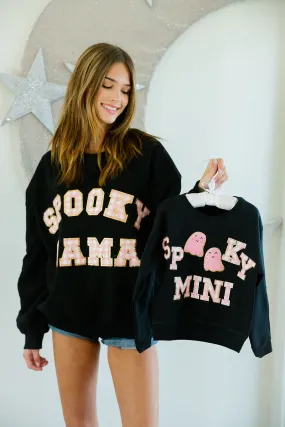 MINI KIDS SPOOKY MINI BLACK PULLOVER