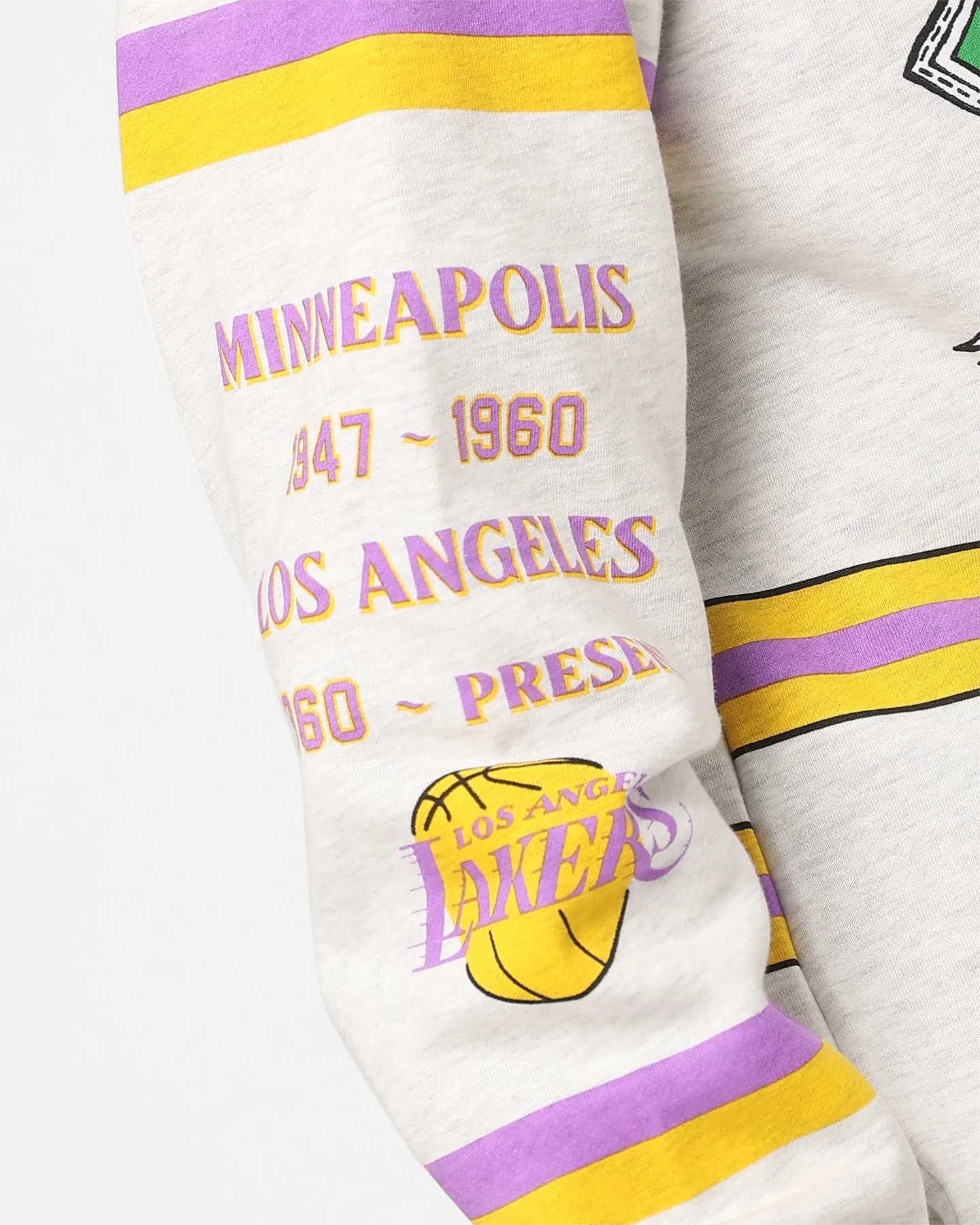 Mitchell & Ness Los Angeles Lakers World Champions Crewneck Silver Marle