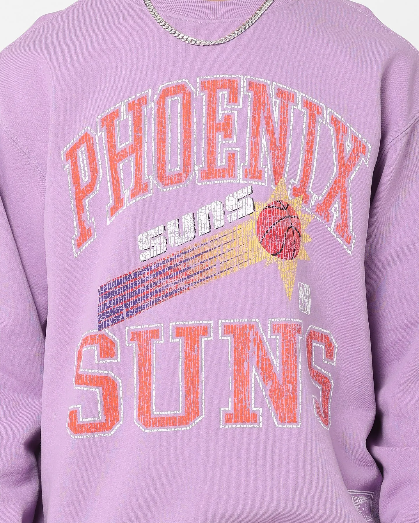 Mitchell & Ness Phoenix Suns Ivy Arch Crewneck Faded Purple