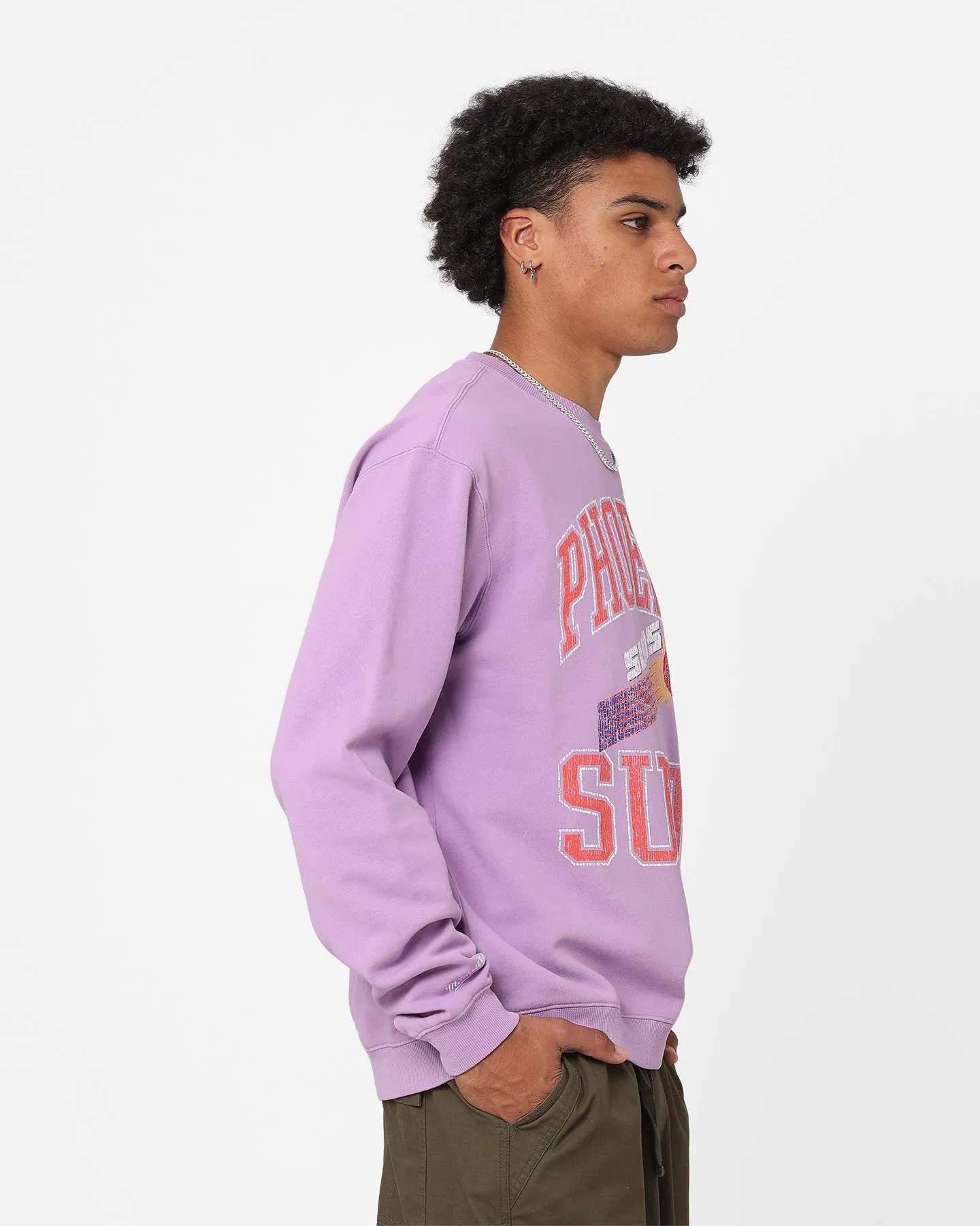 Mitchell & Ness Phoenix Suns Ivy Arch Crewneck Faded Purple