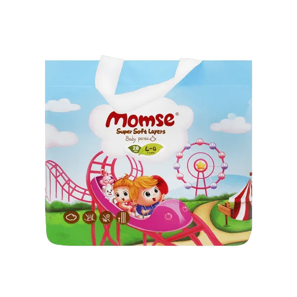 MOMSE BABY PANTS L-4 9-14 KG 28PCS