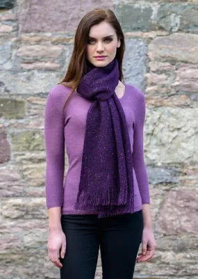 Mucros Islander Scarf | Purple Speck