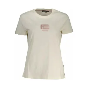 Napapijri White Cotton Women T-Shirt