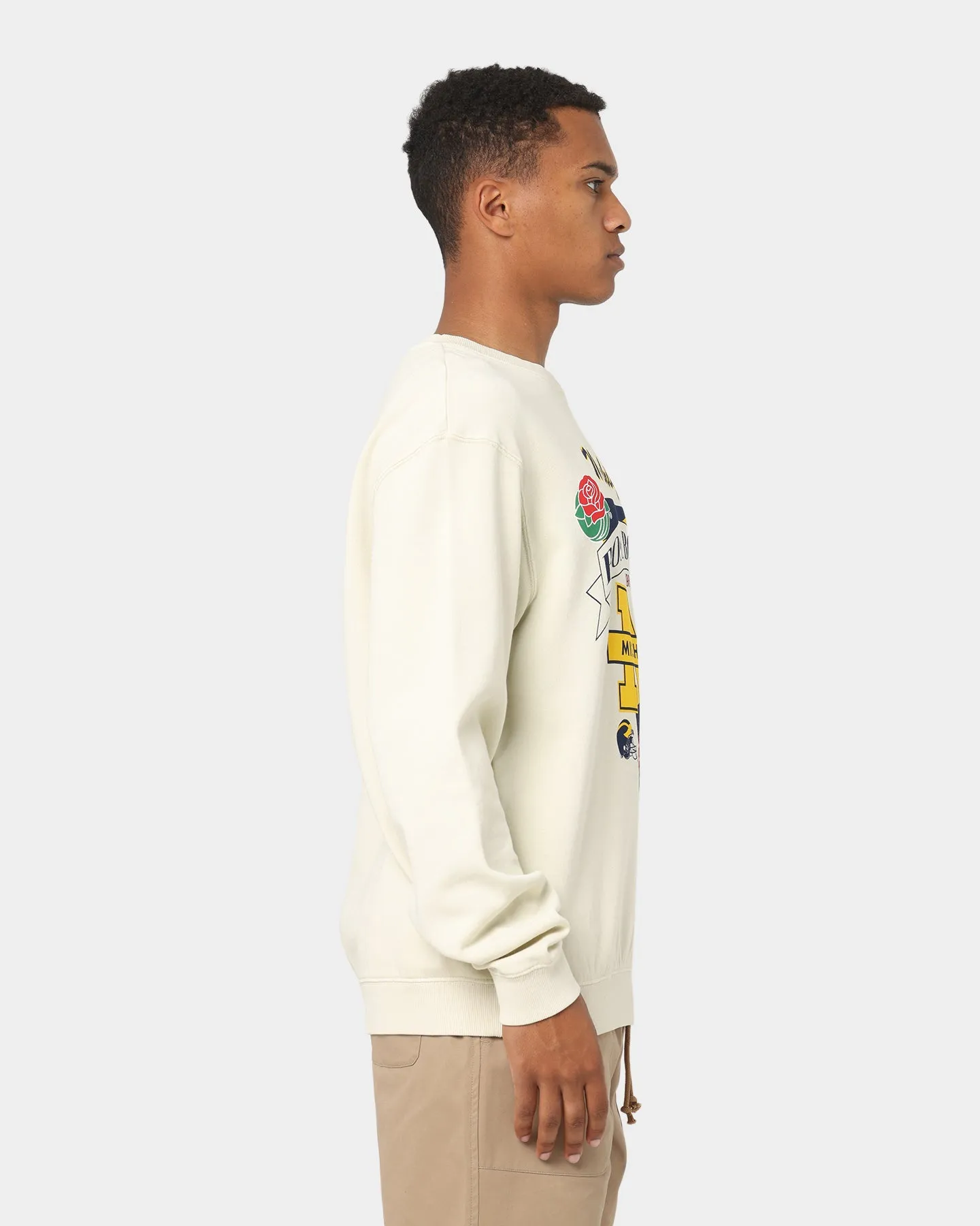 National Collegiate Athletic Association Michigan Rose Bowl Champion Crewneck Clay