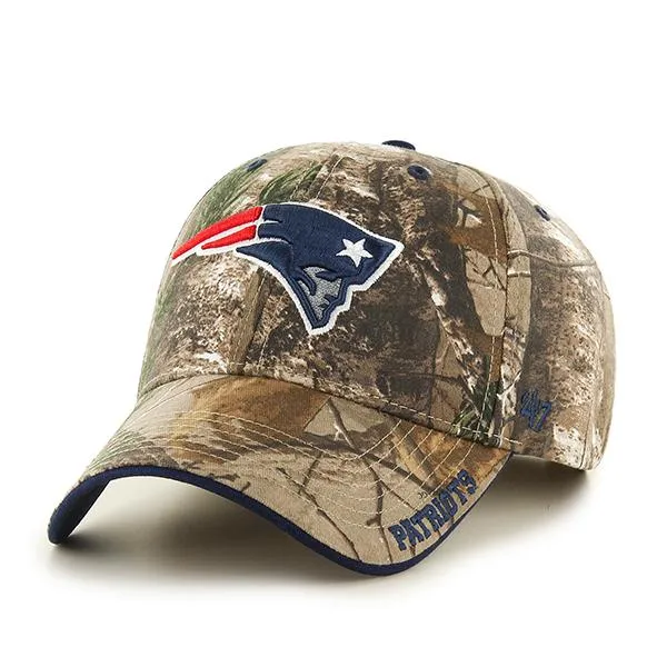 New England Patriots 47 Brand Realtree Camo Frost MVP Adjustable Hat Cap