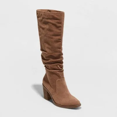 New - Women's Harlan Tall Boots - Universal Thread Taupe 9.5