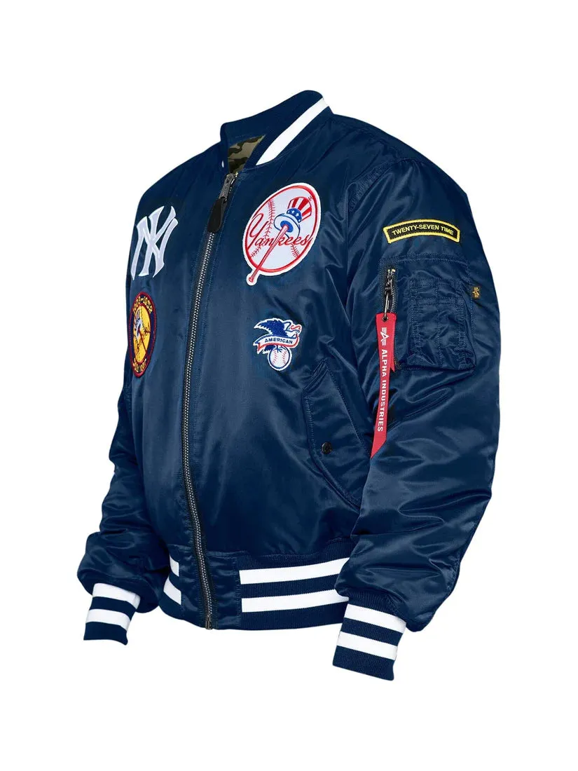 NEW YORK YANKEES  X ALPHA X NEW ERA REVERSIBLE BOMBER JACKET