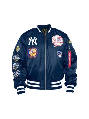 NEW YORK YANKEES  X ALPHA X NEW ERA REVERSIBLE BOMBER JACKET