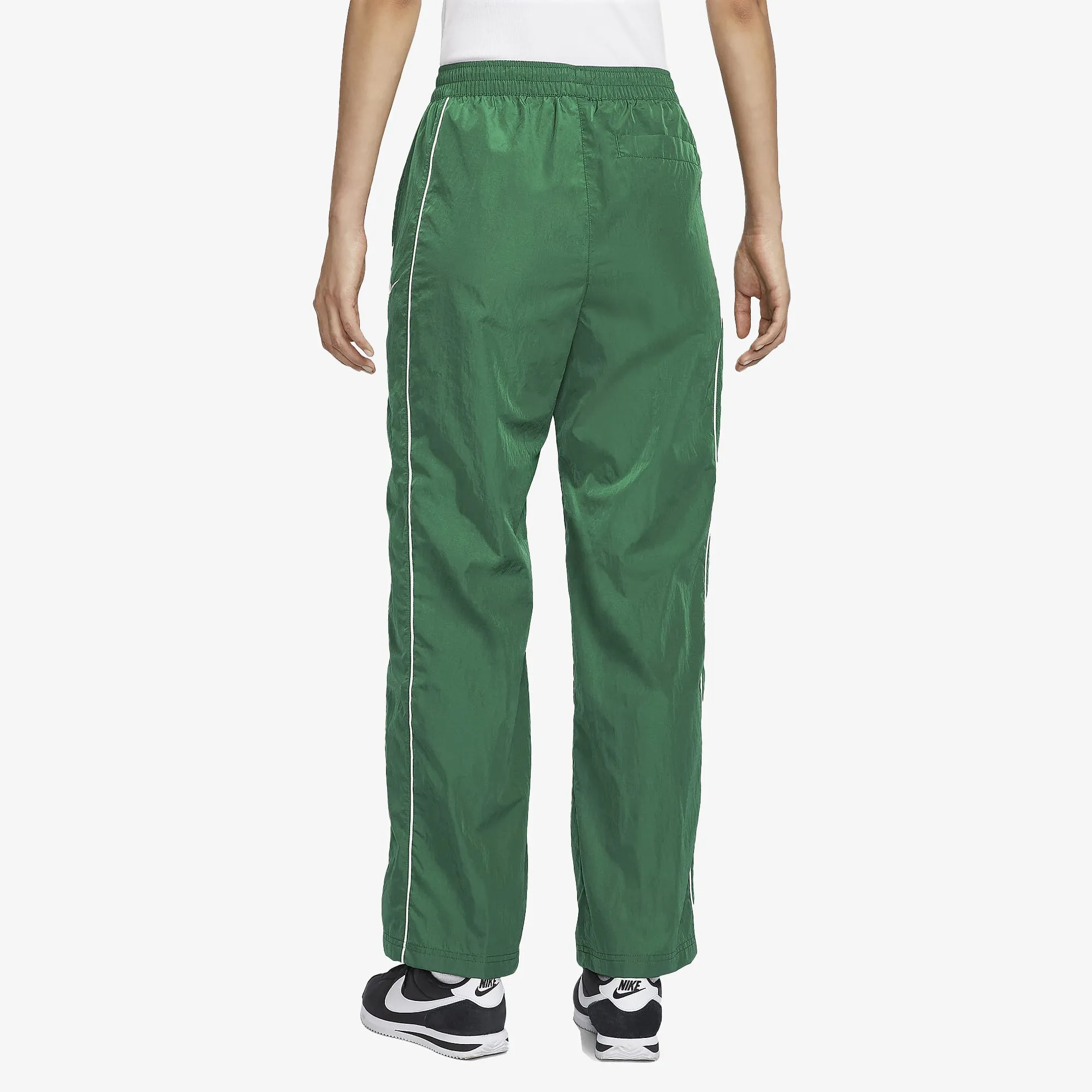 NIKE | WMN'S WINDRUNNER WOVEN OPEN-HEM PANTS { GORGE GREEN/SAIL