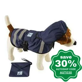 One for Pets - Safety Hooded Raincoats - Dark Blue (28")