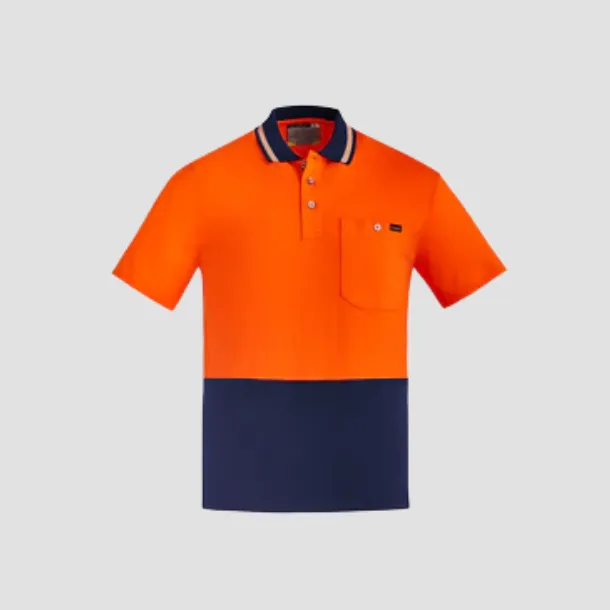 ORANGE HI VIS COTTON SHORT SLEEVE POLO