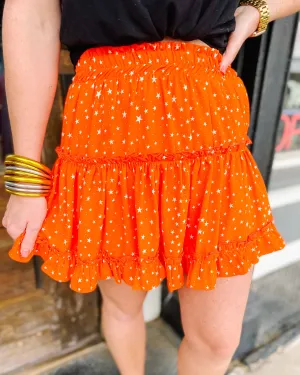 Orange Star Skirt