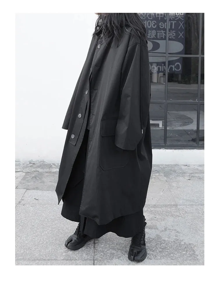 Oversized Not Today Hooded Trench Coat