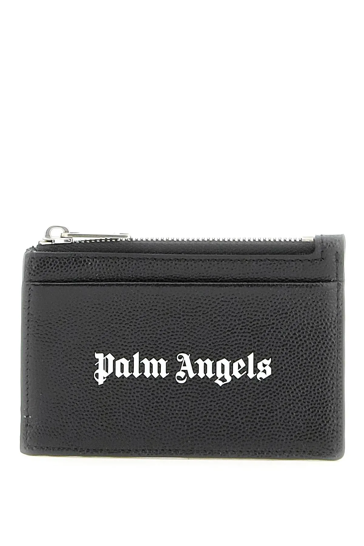 Palm angels leather cardholder with logo