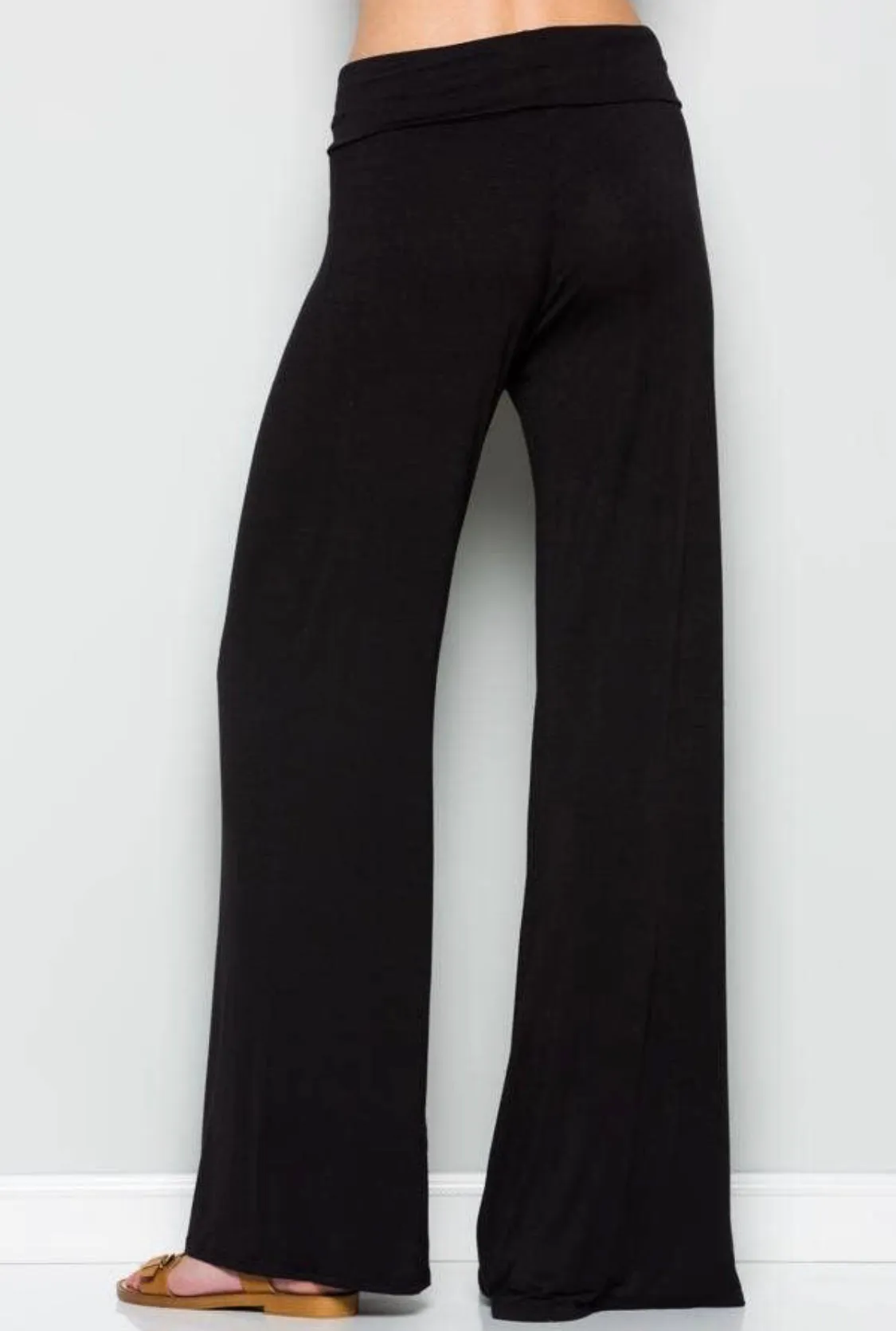 Pants - Palazzo, Gray & Black