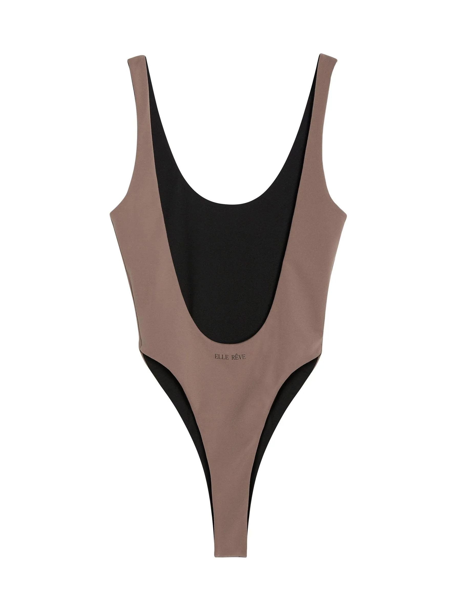 Peace Bodysuit - Black/Taupe