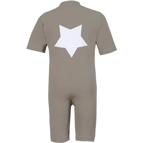 Petit Crabe Taupe Noe Star Bodysuit