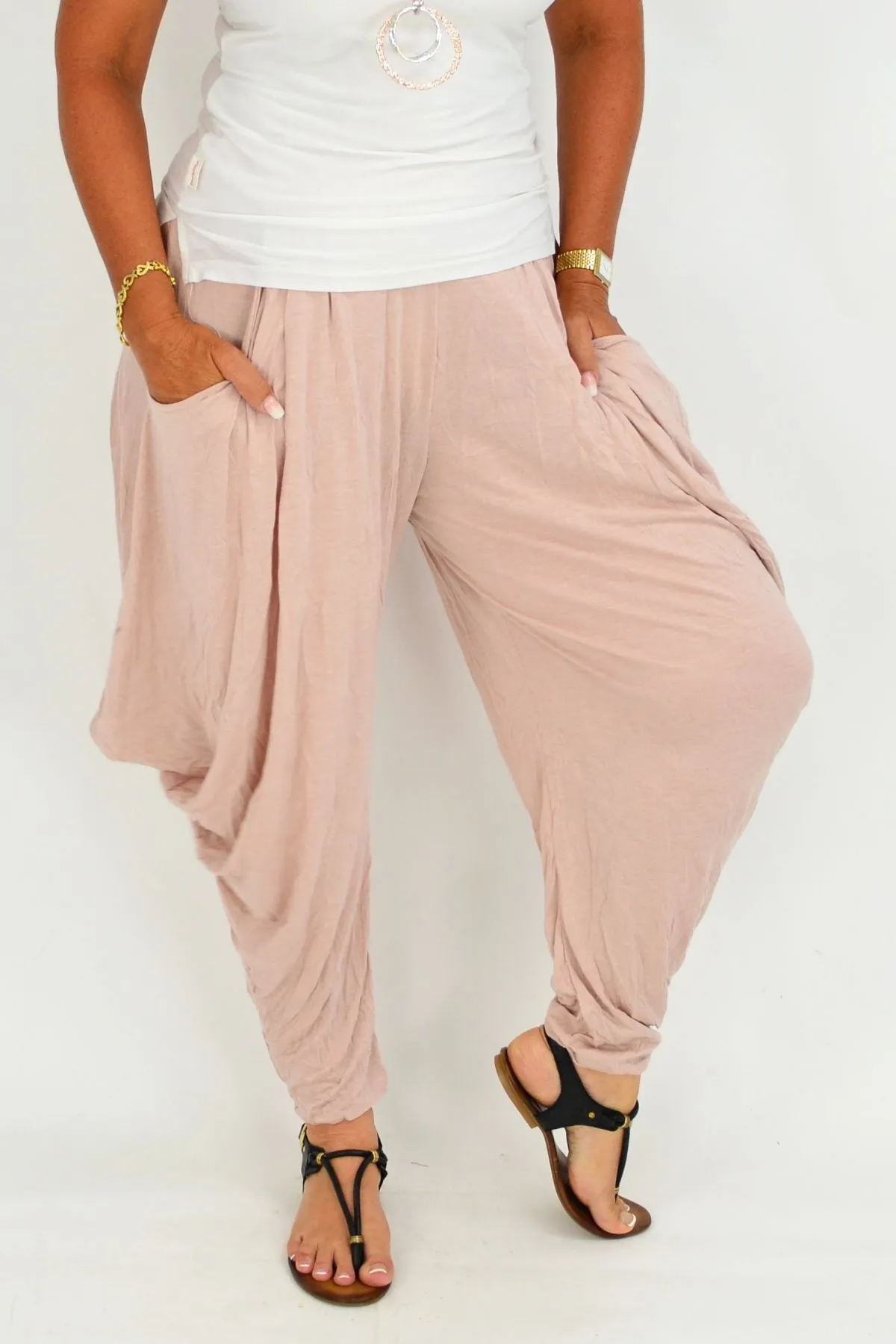 Pink Sophia Harem Style Pants