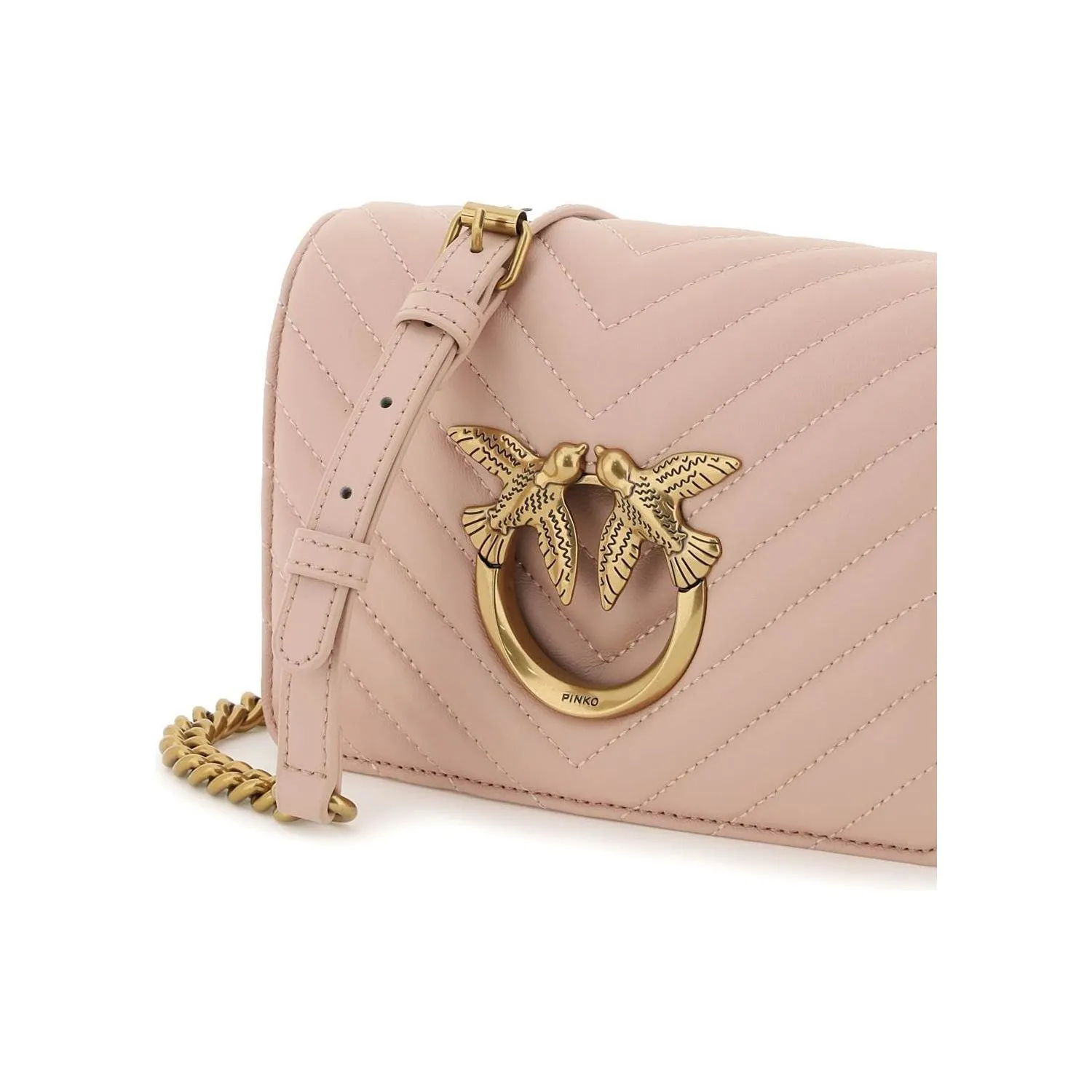 Pinko love click mini chevron bag