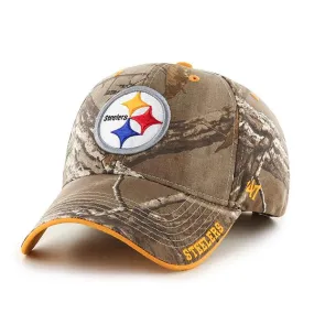 Pittsburgh Steelers 47 Brand Realtree Camo Frost MVP Adjustable Hat Cap