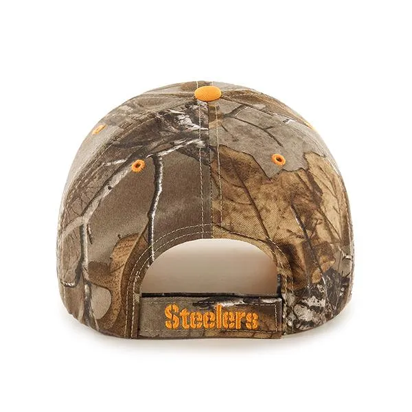 Pittsburgh Steelers 47 Brand Realtree Camo Frost MVP Adjustable Hat Cap