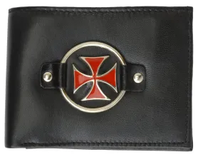 Pocket Fit Biker Genuine Leather Bi-fold