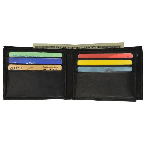 Pocket Fit Biker Genuine Leather Bi-fold