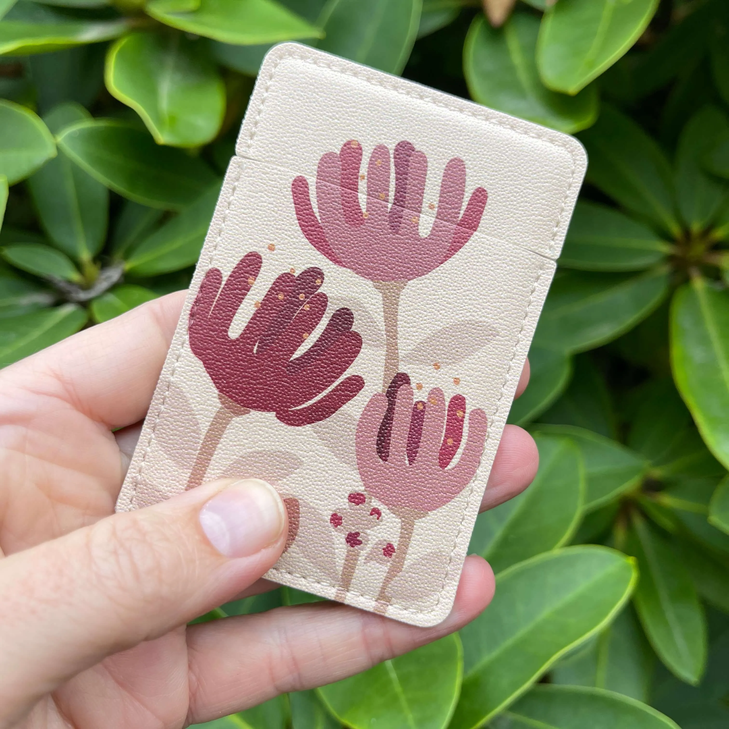 Pocket Mirror - Raw Pōhutukawa Flower