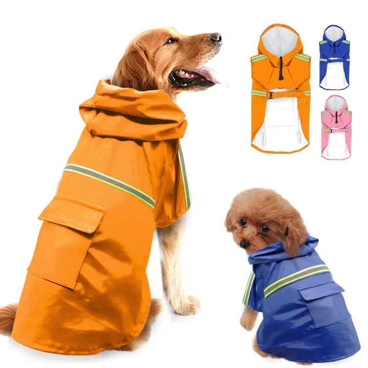 Rainaway™ - Dog Raincoat With Leash/Harness Port