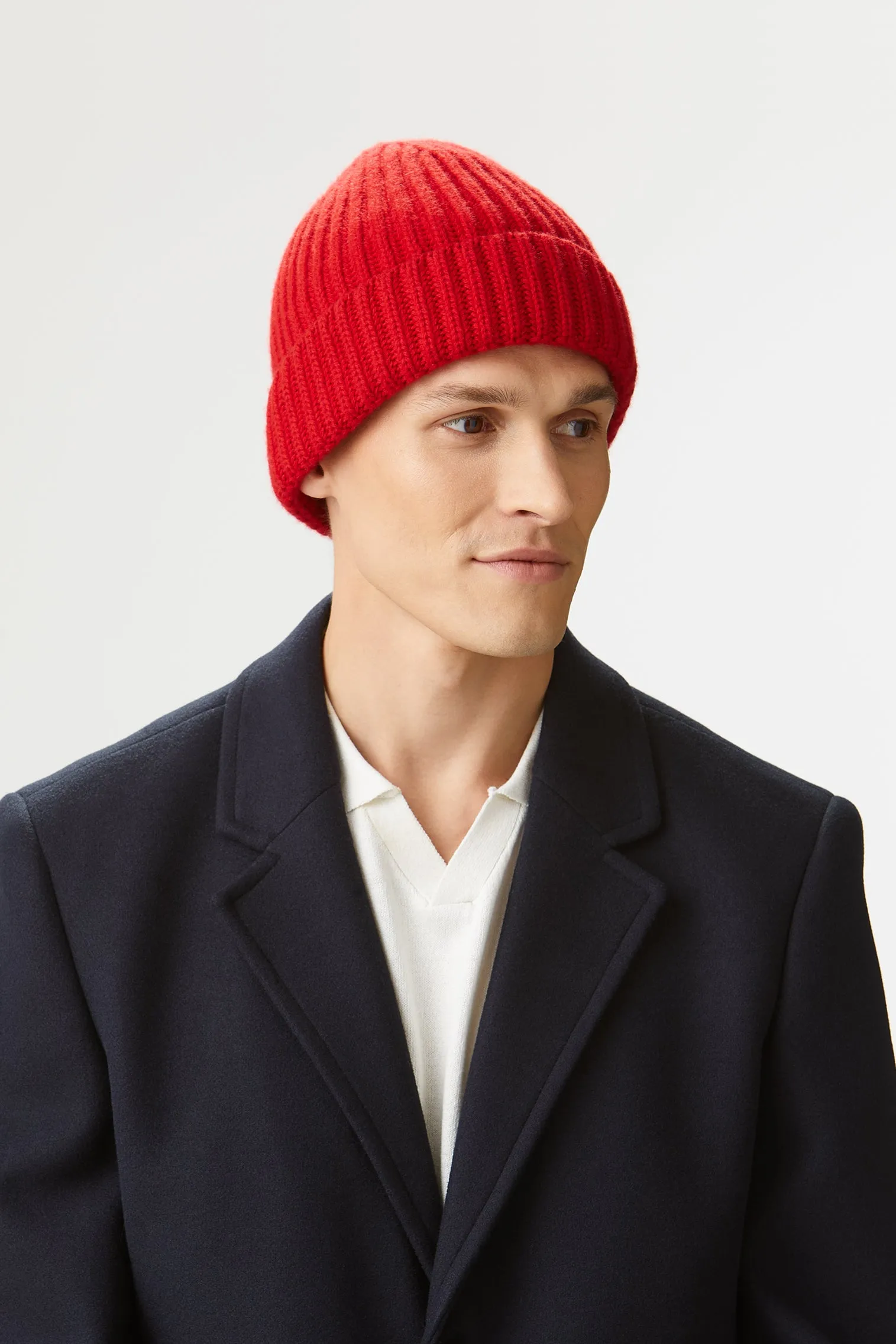 Rannoch Red Cashmere Beanie