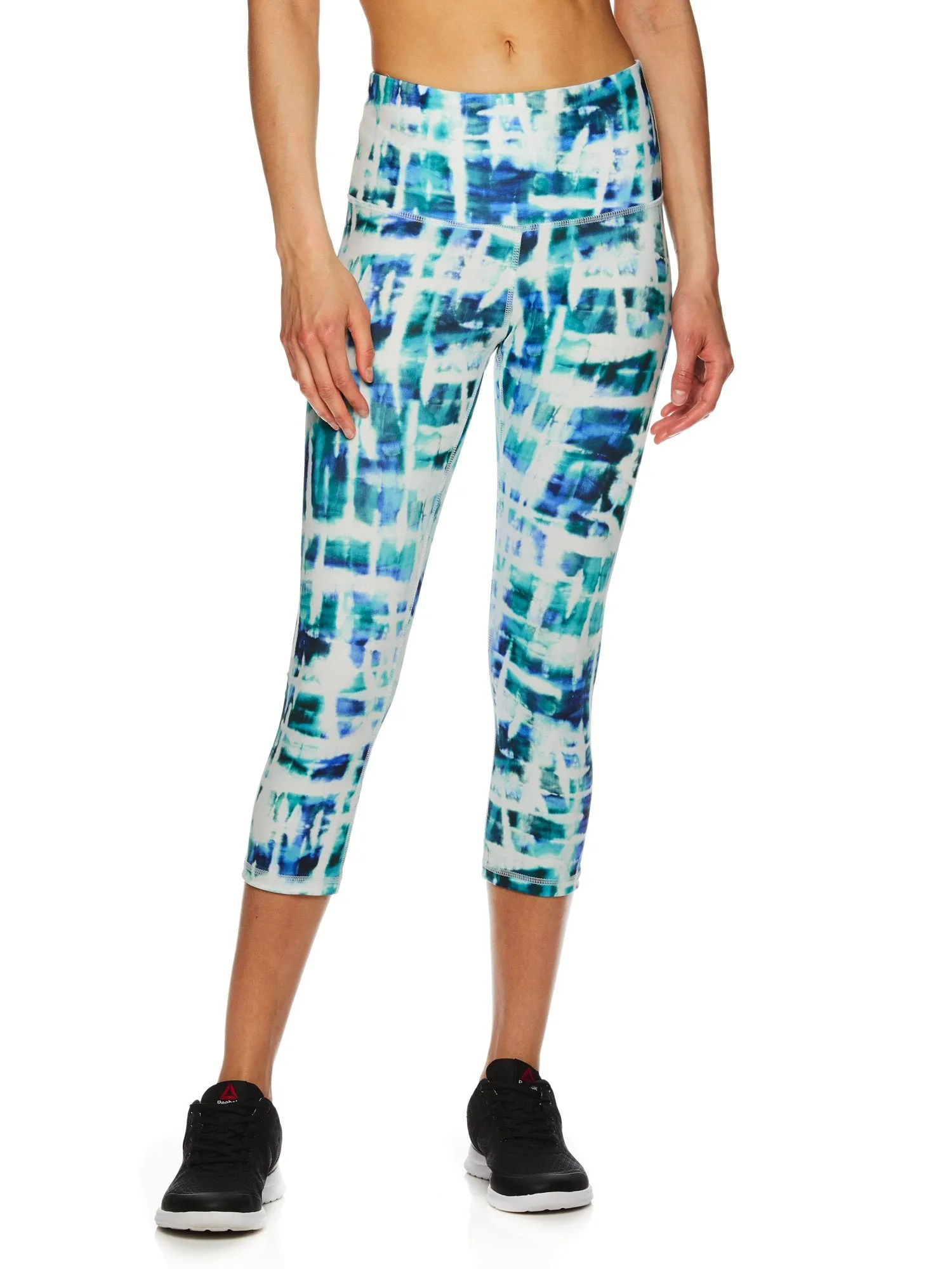 Reebok Women's Printed Highrise Capri Lyre Leggings