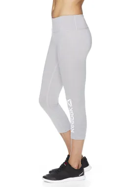 Reebok Women's Quick Capri Branded Leggings