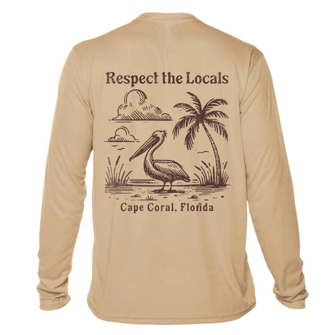 Respect the Locals Pelican Sun Shirt - UPF50 Sun Protection Dryfit Tee