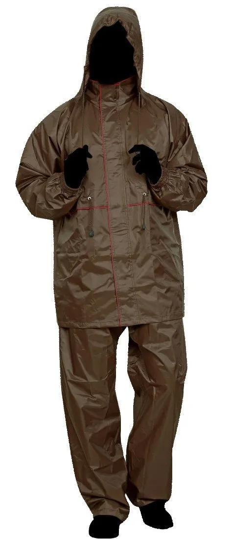 Romano nx 100% Water Resistant Very Heavy Rain Hooded Rain Cheater Suit Men in a Storage Bag