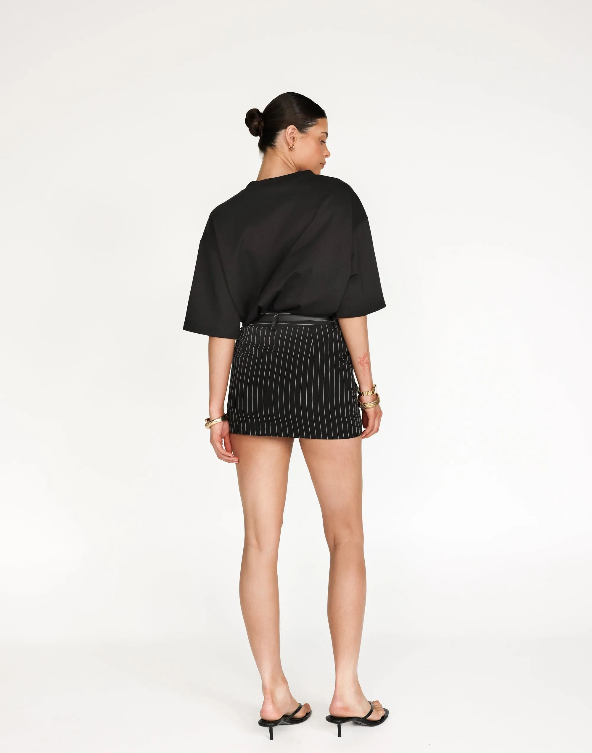 Samantha Mini Skirt (Black)