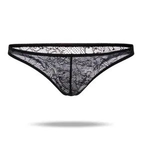 Sexy Style Low Waist Lace  Men's Brief