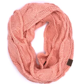 SF-800 Peach Infinity Scarf