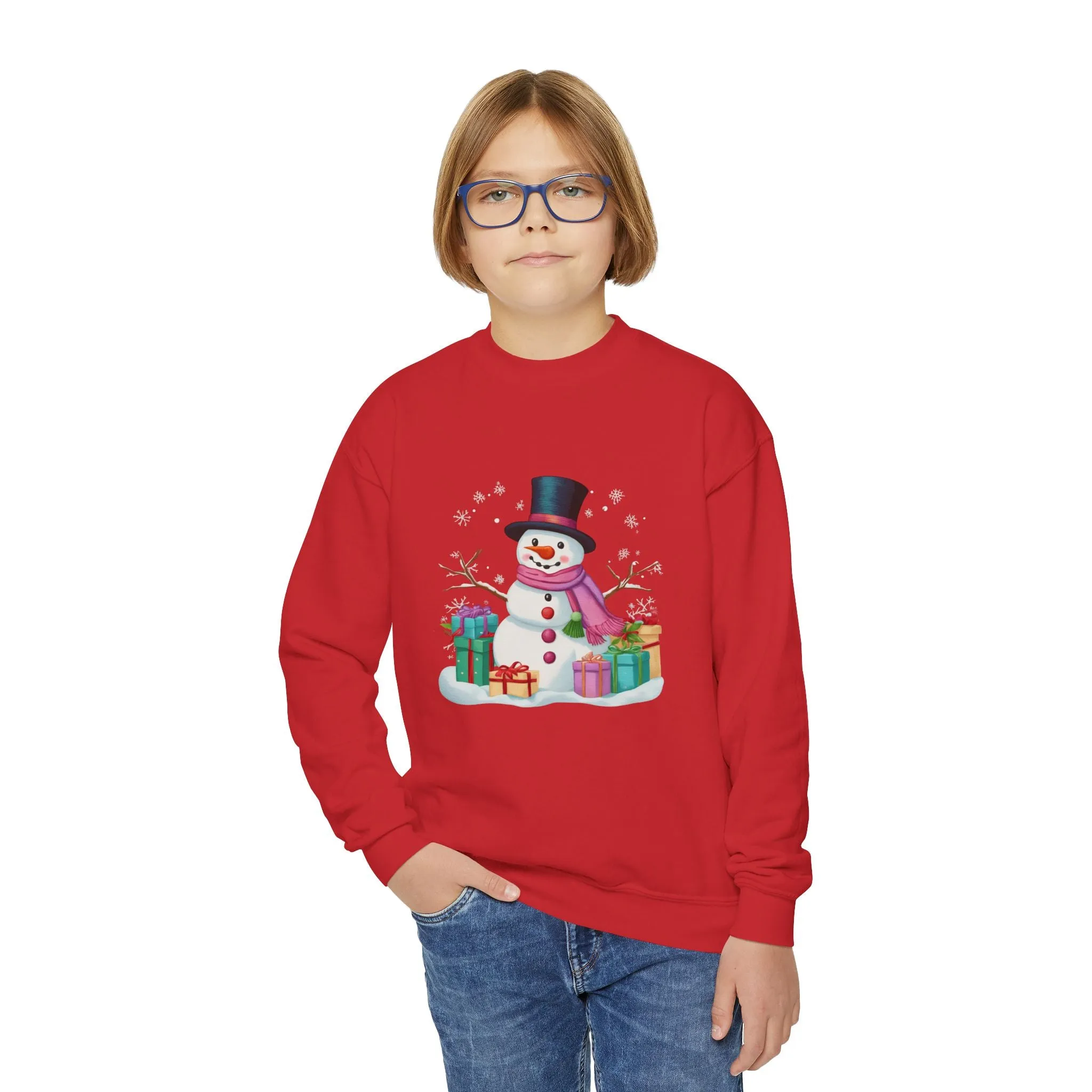 Snowman Youth Sweatshirt