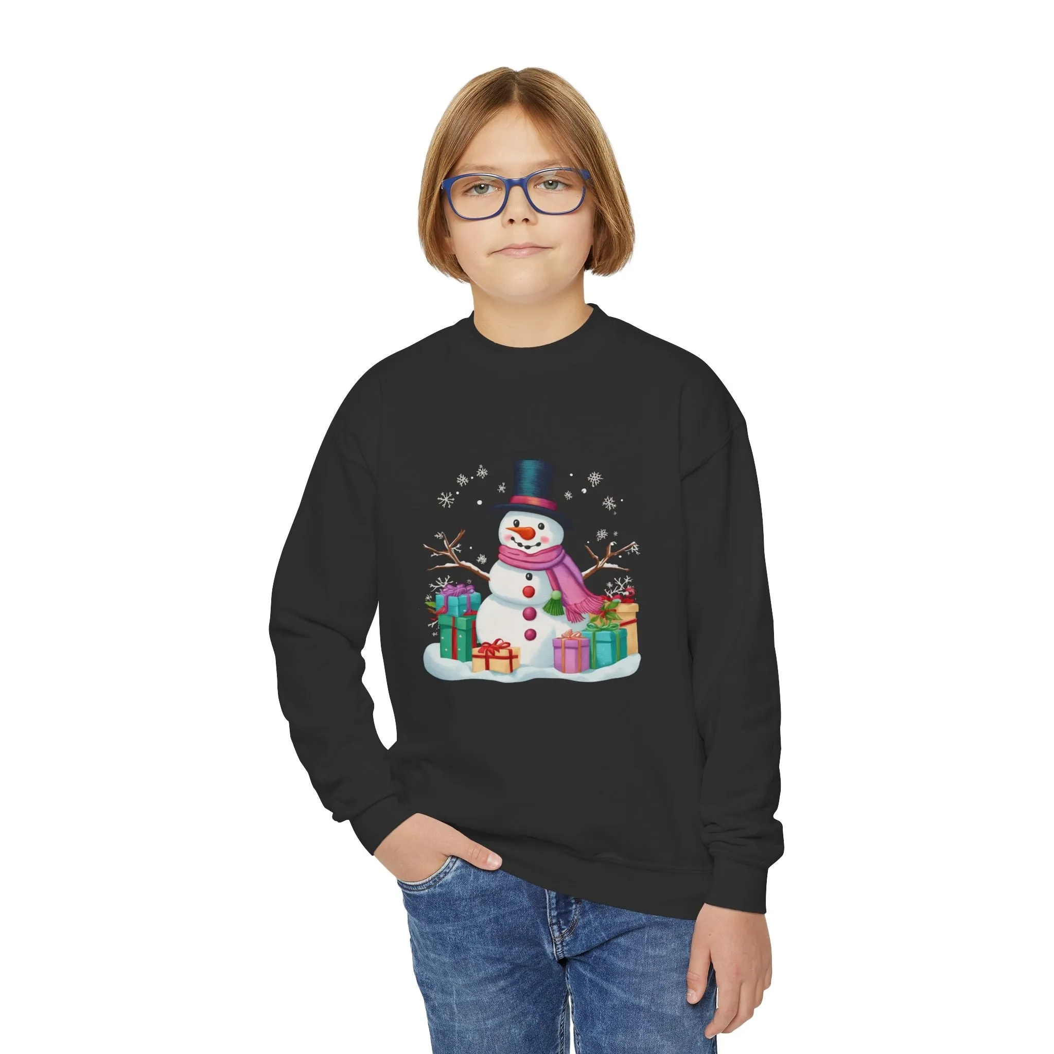 Snowman Youth Sweatshirt