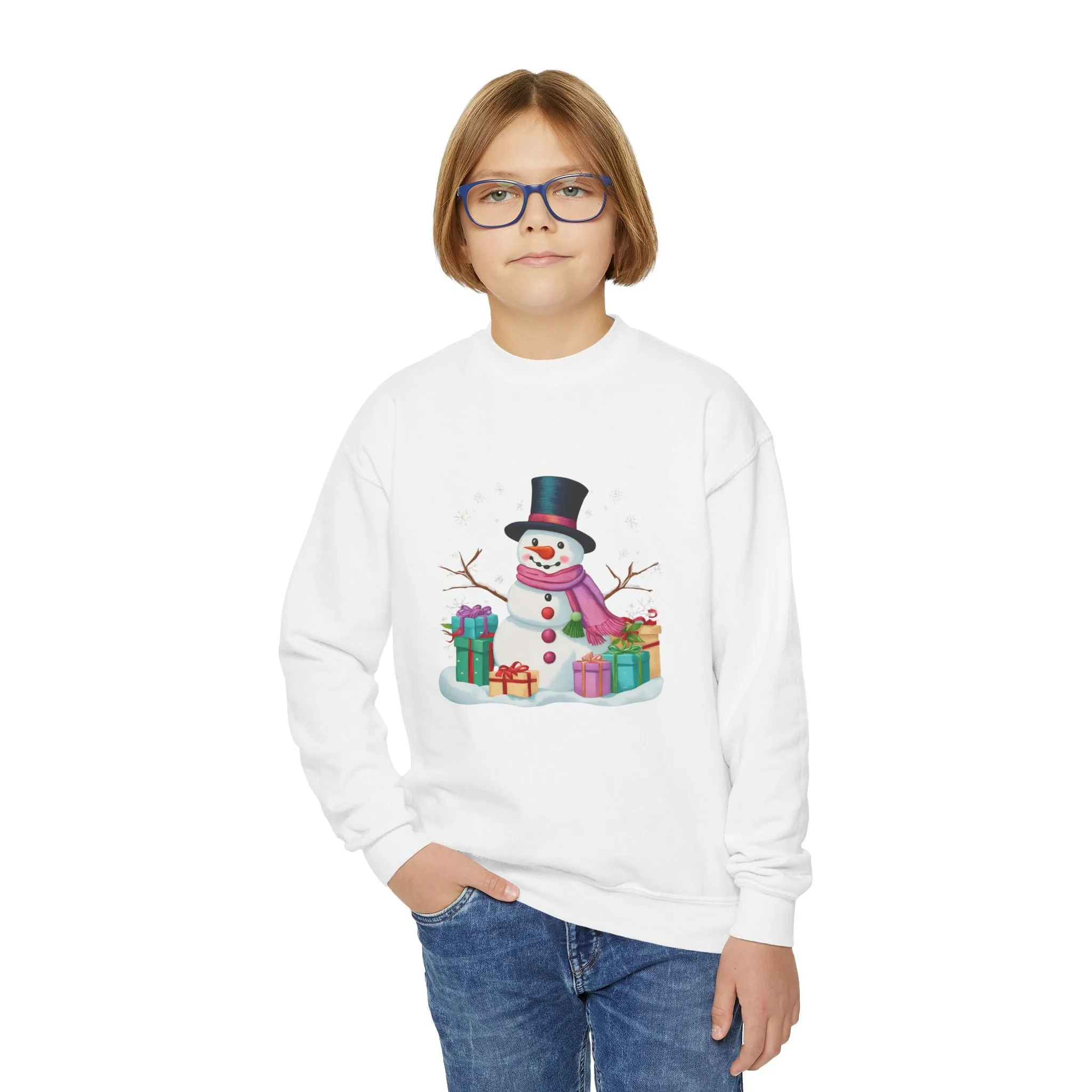 Snowman Youth Sweatshirt