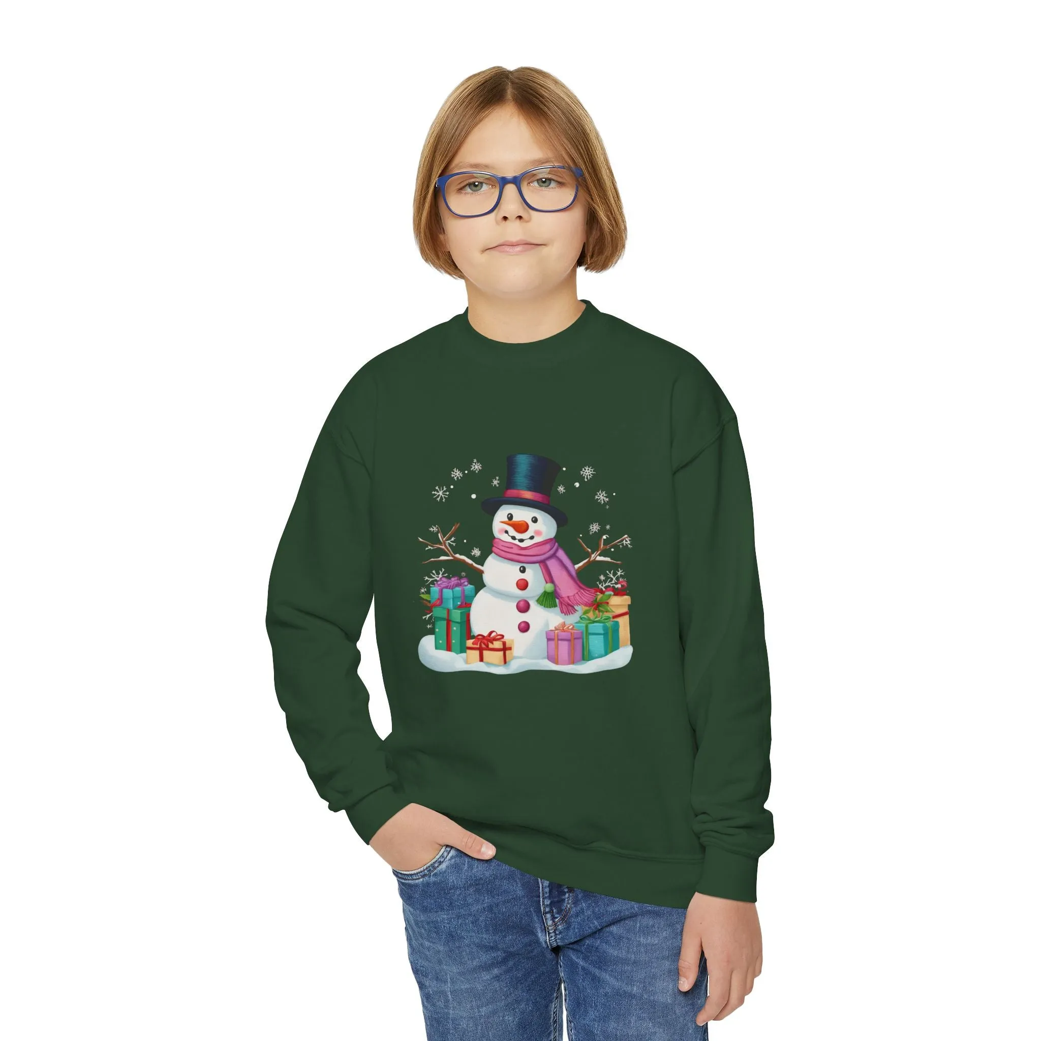 Snowman Youth Sweatshirt