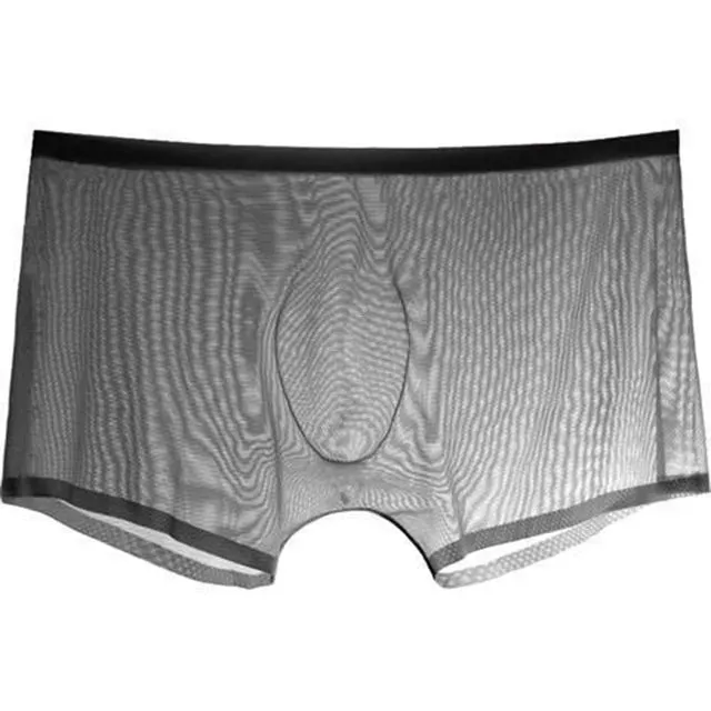 Solid Transparent Nylon Men Boxer