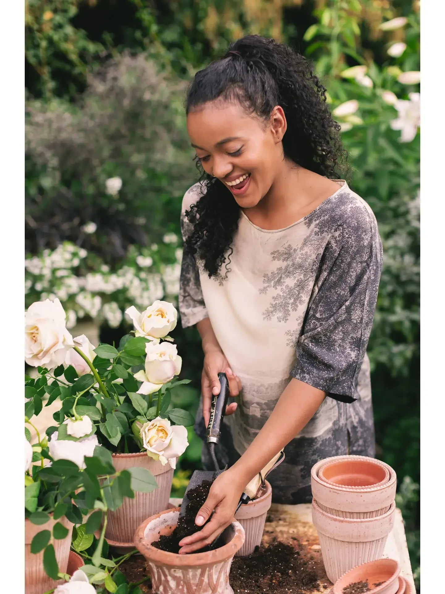 Still I Rise Tee Luxe Bamboo Landscape Print Tunic Shirt