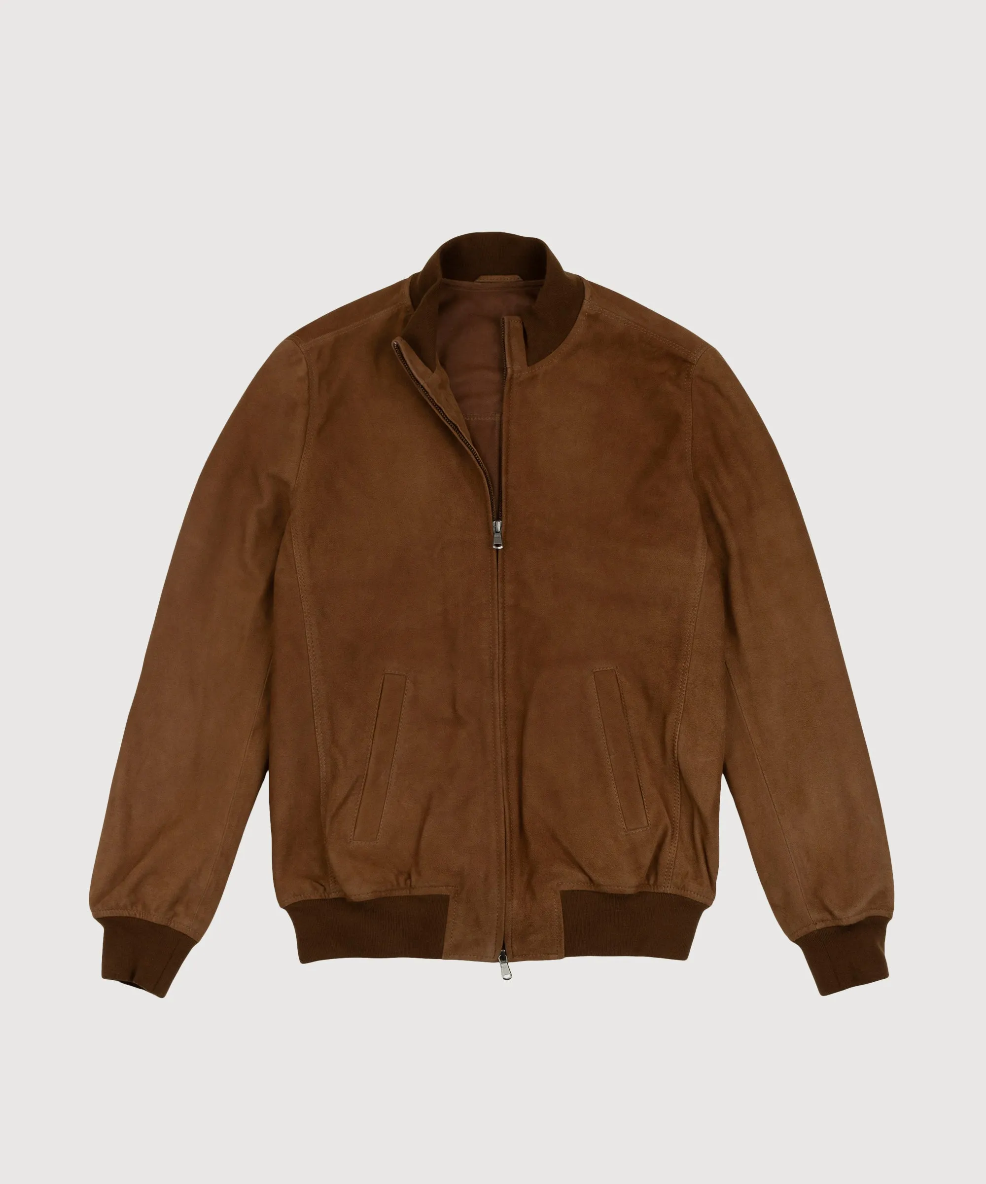 Suede Bomber Jacket