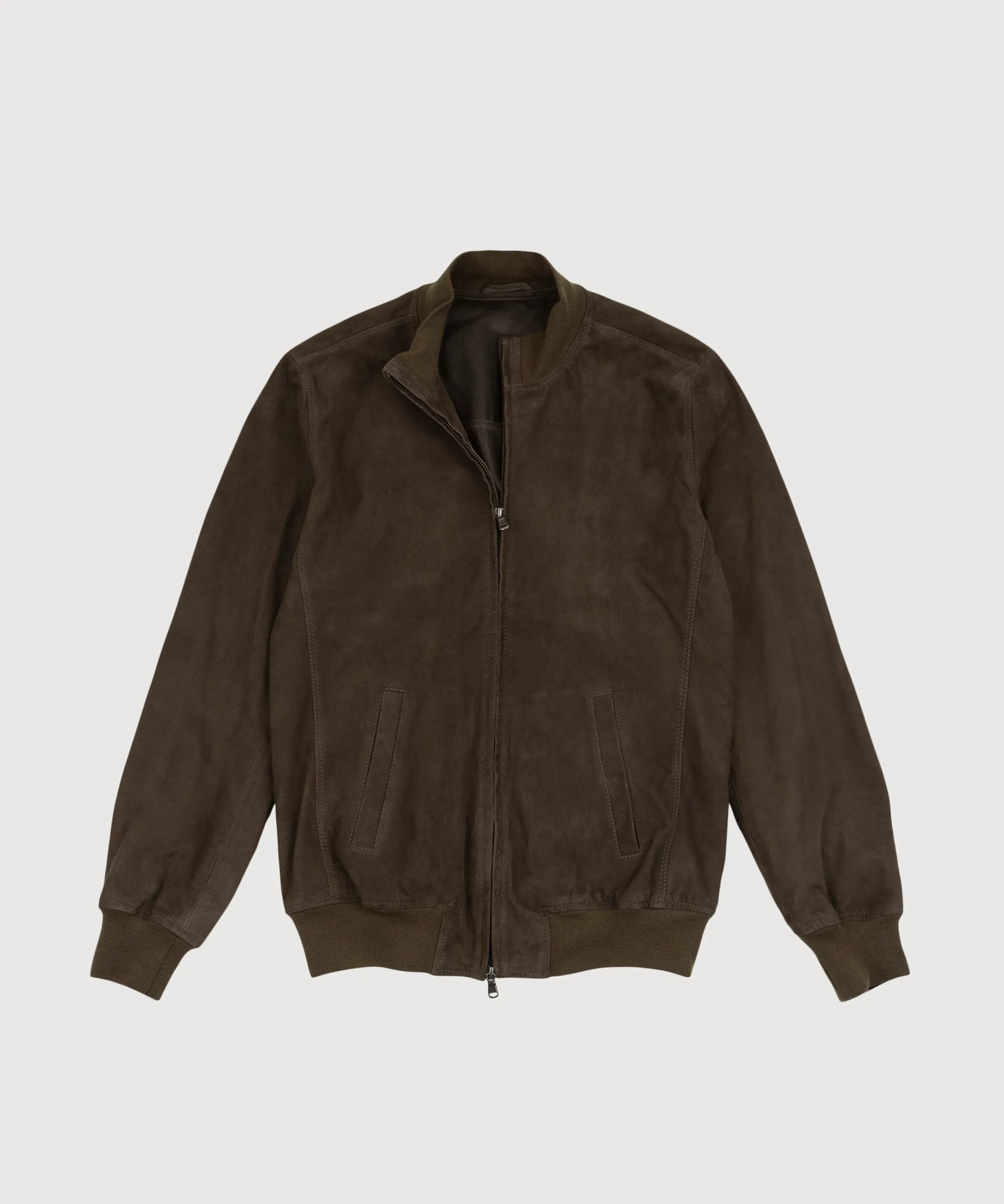 Suede Bomber Jacket