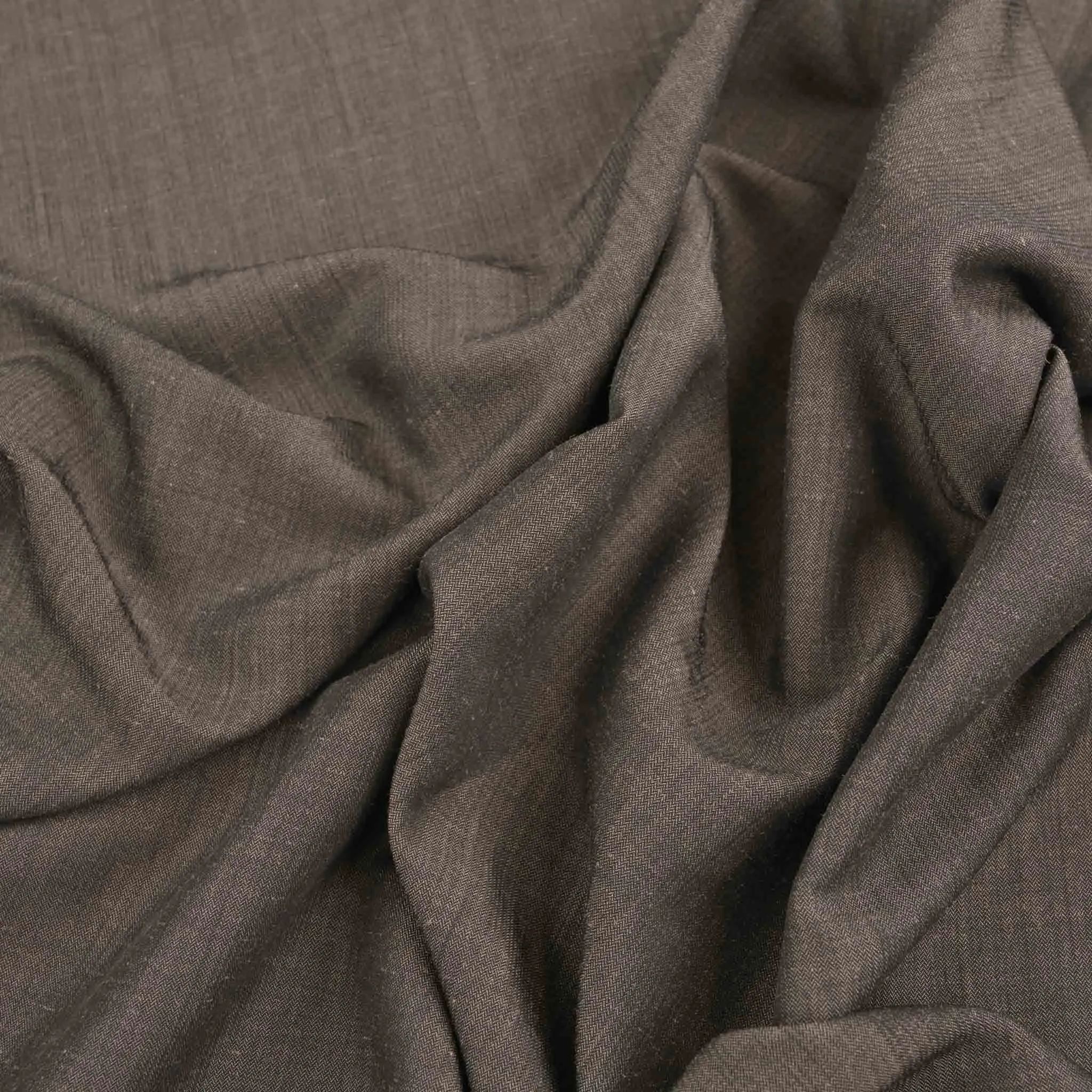 Taupe Herringbone Suiting Fabric 96580